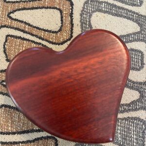Heart-Shaped Wooden Accent Box